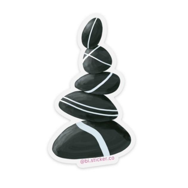 Wishing rock stack sticker