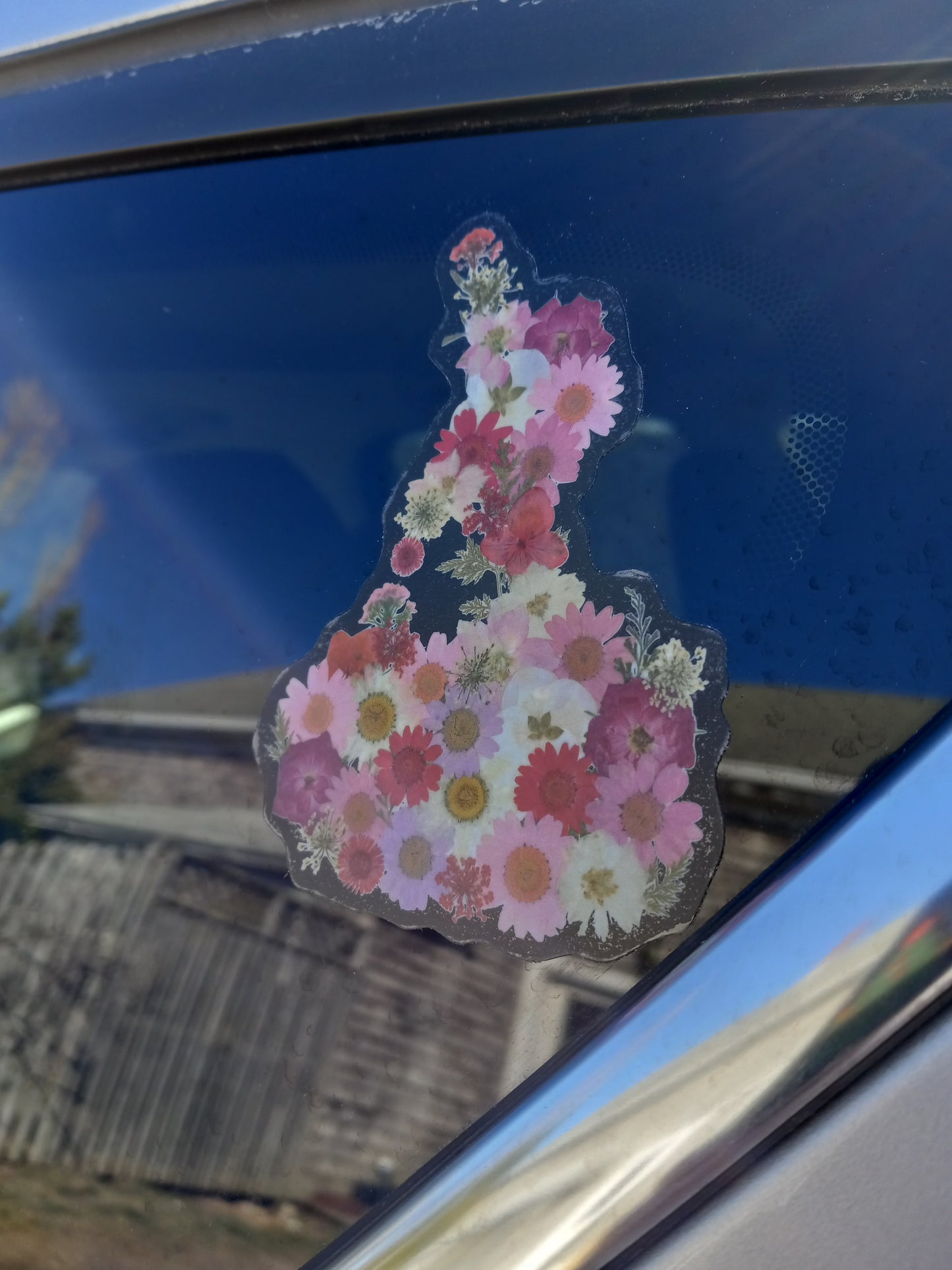 Island flower sticker