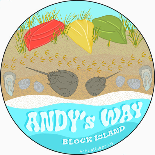 Andy's Way sticker