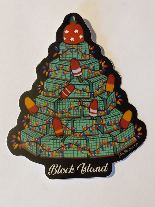 BI Lobster Pot Christmas Tree Sticker